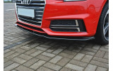 Накладка передня під бампер Audi S4/A4 S-line B9 вер. 2