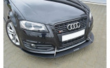 Передній Racing дифузор під бампер Audi S3 8P FL