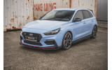 Накладка передня на бампер Hyundai I30 MK3 N Hatchback / Fastback вар. 4