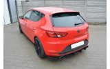 Центральна та бічні накладки заднього бампера Seat Leon III Cupra