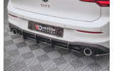 Центральна накладка Racing Durability на задній бампер VW Golf 8 GTI
