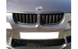 Грати радіатора (ніздрі) BMW E90/E91 подвійні, матові