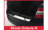 Захисна накладка на задній бампер Skoda Octavia III Sedan
