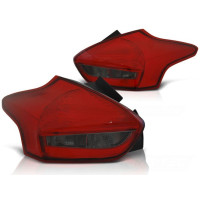 Задні ліхтарі FORD FOCUS 3 15-18 HATCHBACK RED SMOKE LED