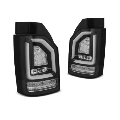 Чорні LED ліхтарі задні Volkswagen T6 ляда 2015-2019