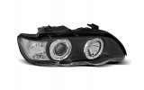 Чорні тюнінг фари (оптика передня) BMW X5 E53 дорестайл