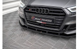 Тюнінгова накладка під передній бампер Street pro Audi S3 8V SportbackK рестайл