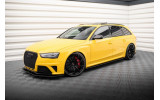 Бічні тюнінги накладки (листви) під пороги Street Pro Audi RS4 B8 післярестайл