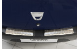 Накладка на бампер із загином та ребрами Dacia Sandero II Hatchback