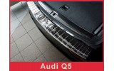 Накладка на бампер із загином та ребрами Audi Q5 подвійне полірування