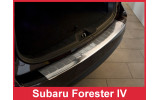 Накладка на бампер із загином та ребрами Subaru Forester IV
