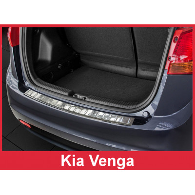 Накладка на бампер із загином Kia Venga рест.