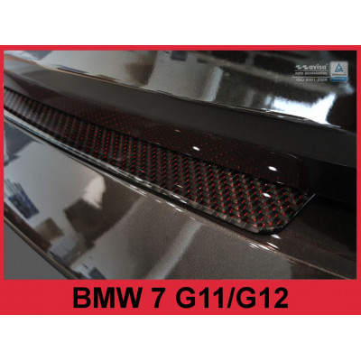Накладка бампера BMW 7 G11/G12 Carbon (red)