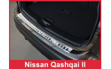 Захисна накладка на бампер із загином Nissan Qashqai II
