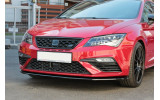 Дифузор на передній бампер Seat Leon Mk3 Cupra/FR рестайл (вер.1)