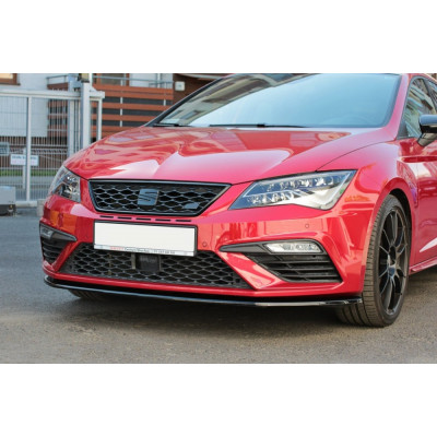 Дифузор на передній бампер Seat Leon Mk3 Cupra/FR рестайл (вер.1)