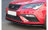 Дифузор на передній бампер Seat Leon Mk3 Cupra/FR рестайл (вер.1)