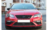 Дифузор на передній бампер Seat Leon Mk3 Cupra/FR рестайл (вер.1)