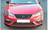 Дифузор переднього бампера Seat Leon Mk3 Cupra / FR FL (вер.2)