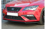 Дифузор переднього бампера Seat Leon Mk3 Cupra / FR FL (вер.2)