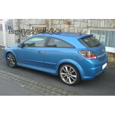 накладки на пороги Opel Astra H (GTC, Twin Top) стиль OPC