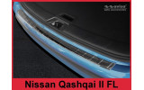 Захисна накладка на бампер із загином Nissan Qashqai 2 FL