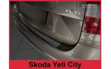 Захисна накладка на задній бампер Skoda Yeti City (чорна)