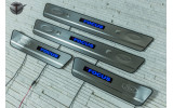захисні накладки на пороги з LED підсвічуванням Ford Focus II
