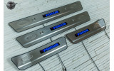 захисні накладки на пороги з LED підсвічуванням Ford Focus II
