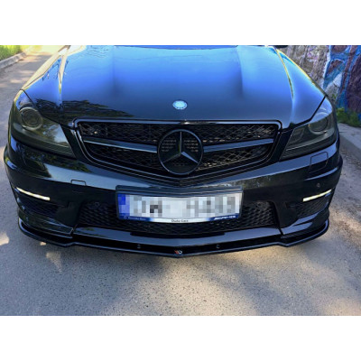 Накладка тюнінгова для переднього бампера Mercedes AMG C63 W204 FL