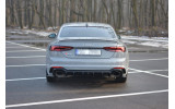 Центральна тюнінг накладка заднього бампера Audi RS5 F5 Coupe / Sportback