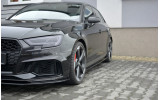 Бічні дифузори порогів Audi RS3 8V Sportback рестайл