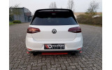 Центральний дифузор під задній бампер Volkswagen Golf Mk7 GTI Clubsport