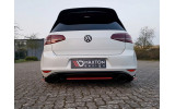 Центральний дифузор під задній бампер Volkswagen Golf Mk7 GTI Clubsport