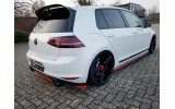 Центральний дифузор під задній бампер Volkswagen Golf Mk7 GTI Clubsport