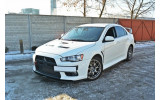 Дифузор Racing під передній бампер Mitsubishi Lancer EVO X вер.3