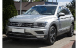 Захисна накладка заднього бампера VW Tiguan 2 / Tiguan 2 Allspace (Carbon)