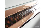 захисна накладка на бампер BMW X3 G01 (Carbon + Stal), полірована