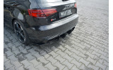 Комплект накладок на задній бампер Audi RS3 8V Fl Sportback вер.2