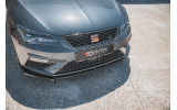 Накладка переднього бампера Seat Leon Cupra / FR MK3 FL вер.6