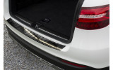 Захисна накладка на задній бампер Mercedes GLC (чорна матова)
