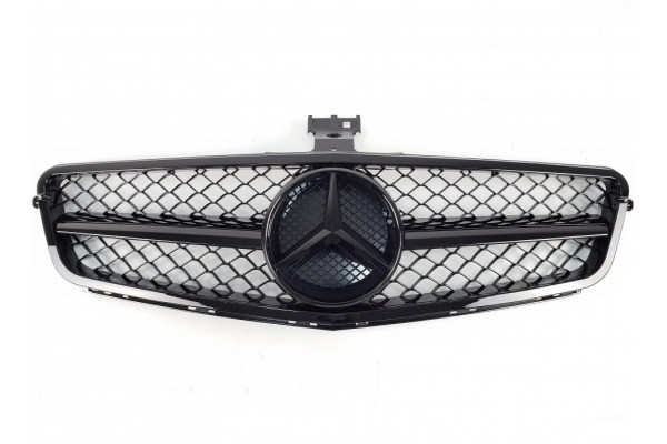 решітка радіаторна тюнінг Mercedes C-Class W204 (SL All Black)