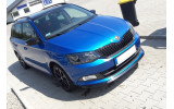 Дифузор переднього бампера Skoda Fabia III стиль Monte Carlo