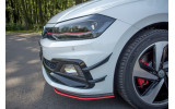 Комплект накладок на передній бампер (Canards) VW Polo 6 GTI