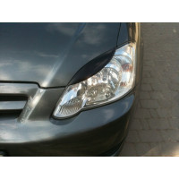 Вії (накладки на фари) Toyota Corolla Е12 короткі