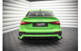 Центральний дифузор на задній бампер Street pro Audi RS3 8Y Sedan