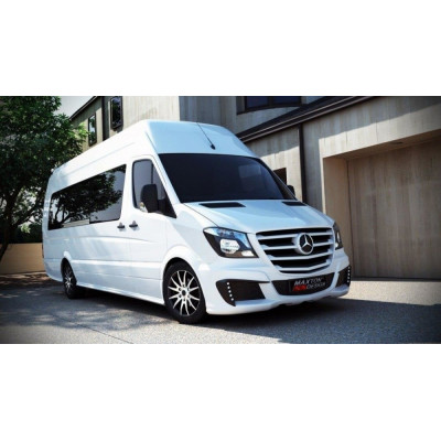 Передній тюнінг бампер Mercedes Sprinter МК2 рестайл (Maxton Design)