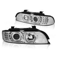 Фари передні BMW E39 c 3D ангельськими вічками та LED поворотами