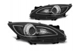 Чорні тюнінг передні фари MAZDA 3 TUBE LIGHT