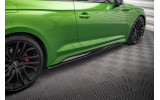 Бічні листя на пороги Street pro Audi RS5 F5 Coupe рестайл